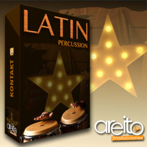 Caja de presentación de Latin Percussion formato kontakt